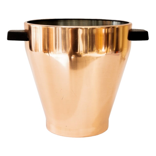 Swiss Champagne Bucket in Copper, 1920s For Sale
