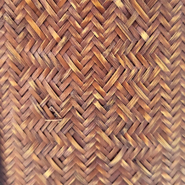 Late 20th Century Japanese Woven Bamboo Hozan Style Ikebana Baskets - A Pair For Sale - Image 18 of 18