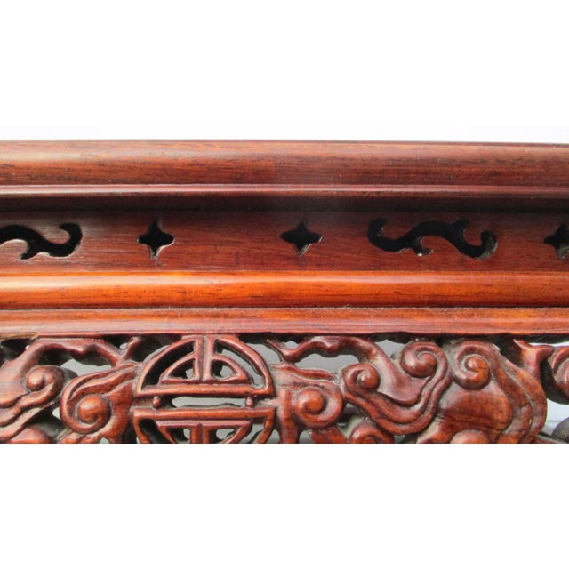 Vintage Elaborate Chinese Hardwood Plant Stand For Sale In New York - Image 6 of 11