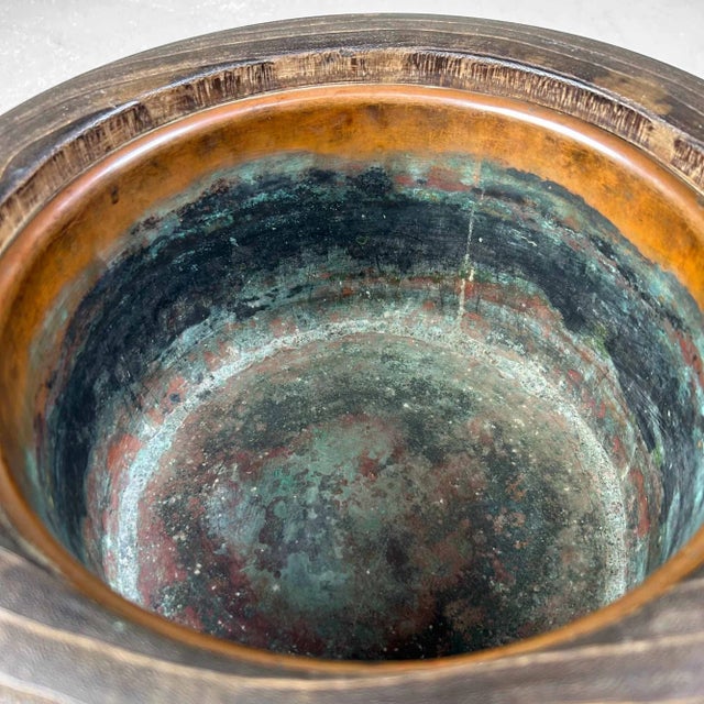 Brown Traditional Japanese Fire Pot, 1920s For Sale - Image 8 of 11