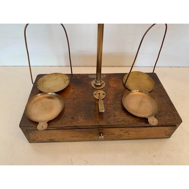 Metal Balance Scale and Weights, 1900s For Sale - Image 7 of 8