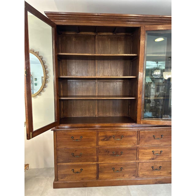Oak Display Cabinet, 1920 For Sale - Image 15 of 18