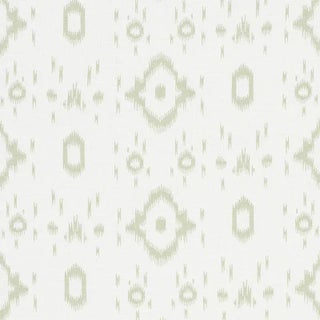 Sample - Schumacher X Veere Grenney Tabitha Fabric in Sage Green For Sale
