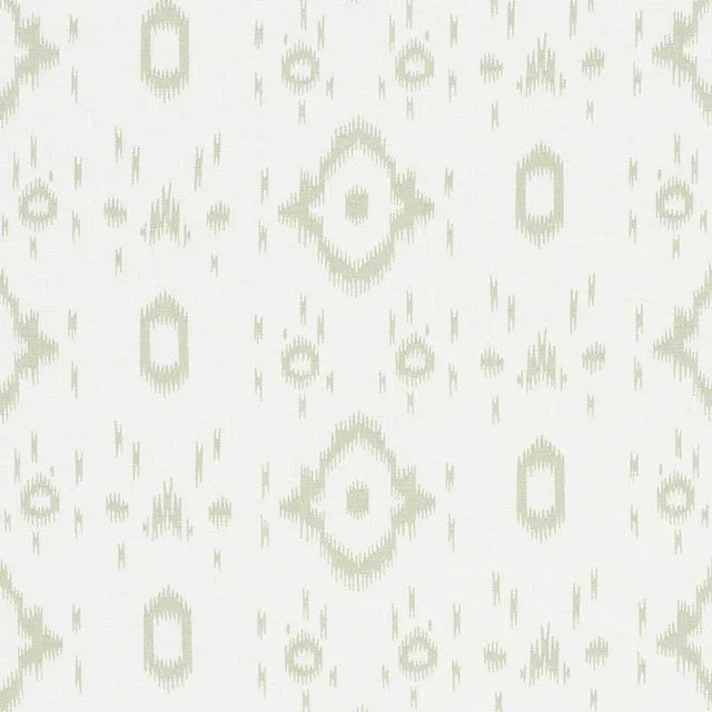 Sample - Schumacher X Veere Grenney Tabitha Fabric in Sage Green For Sale