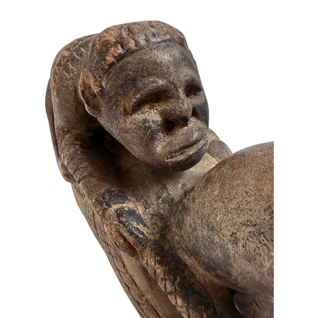 Rare Antique Sandstone Dogon Horse Rider Sculpture Mali For Sale - Image 11 of 12
