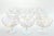 American 1970s Vintage 9 Lustre Iridescent Rainbow Pearl Optic Coupe Footed Dessert Bowls - Set of 9 For Sale - Image 3 of 6
