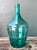 Vintage Teal Glass Demijohn For Sale - Image 12 of 13
