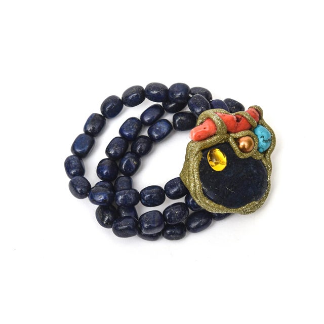 This is part of Chairish’s Costume Jewelry assortment. This stunning vintage custom one of kind cuff bracelet has...