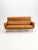 Three-Seater Sofa in Skai with Brass Feet in the style of Marco Zanuso,1950s For Sale - Image 4 of 12