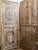 Mid-Century Modern Carved Entry Doors | Rustic Modern Reclaimed Wood Barn Doors 96x36 For Sale - Image 3 of 6