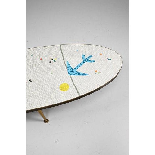 Vintage Mosaic Side Table, 1950s For Sale - Image 5 of 11