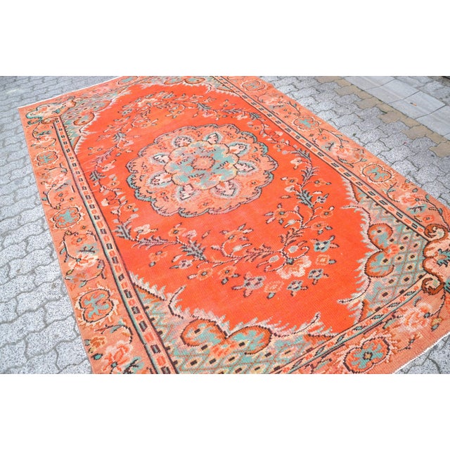 Turkish 1960s Vintage Decor Rug For Sale - Image 3 of 11