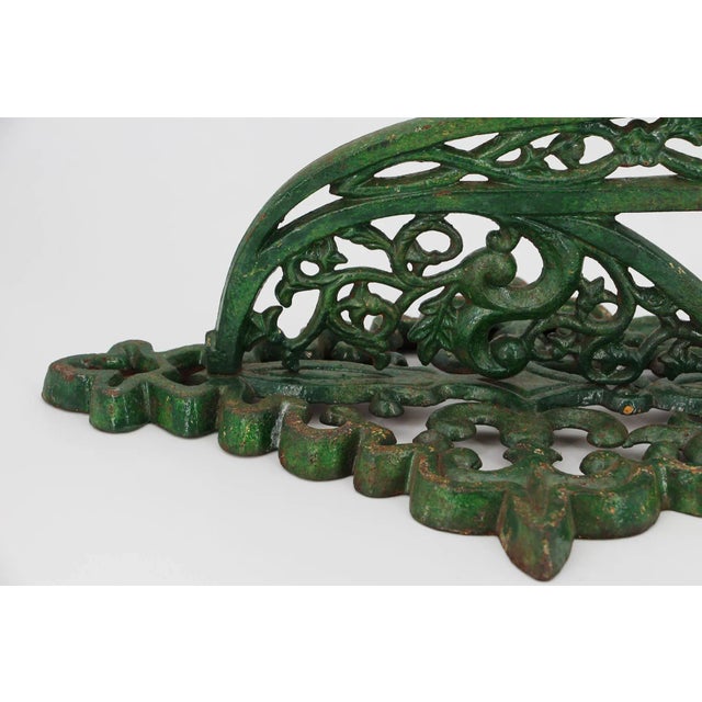1900s Large Cast Iron Art Nouveau Candle Sconce For Sale - Image 6 of 12