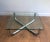 1970s 1970s French Chromed Glass Shelf Coffee Table For Sale - Image 5 of 13