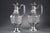 19th Century Ewers with Engraved Crystal and Silver Mounts, 1880, Set of 2, in Very Good conditions. Designed before 1890...
