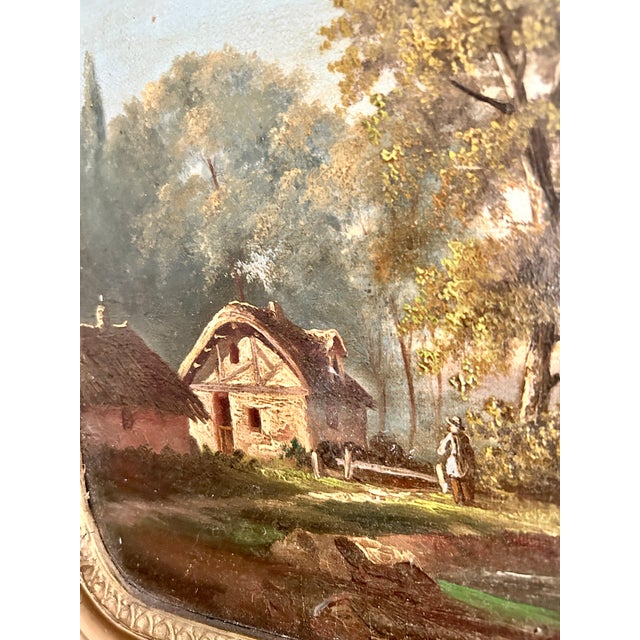 Pair of 19th-Century French Landscape Oil Paintings For Sale - Image 13 of 14
