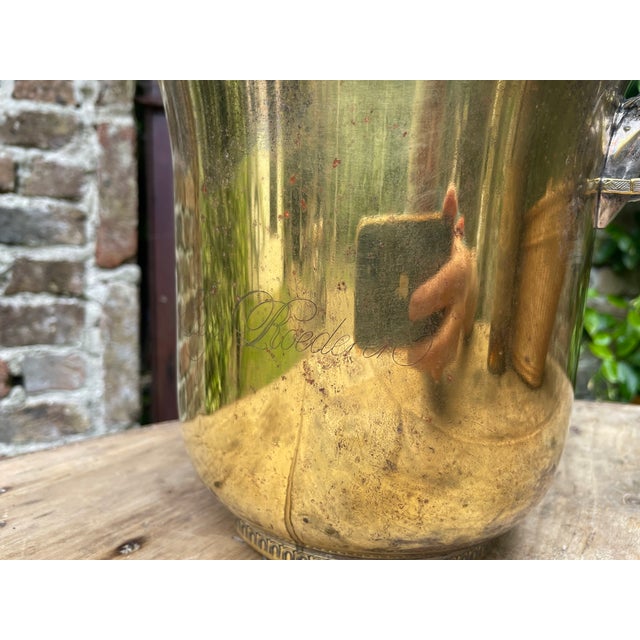 Metal French Champagne Cooler Wine Cooler Horses by Louis Roederer, 1960s For Sale - Image 7 of 14