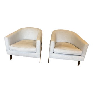 Restoration Hardware Reginald Fabric Chair For Sale
