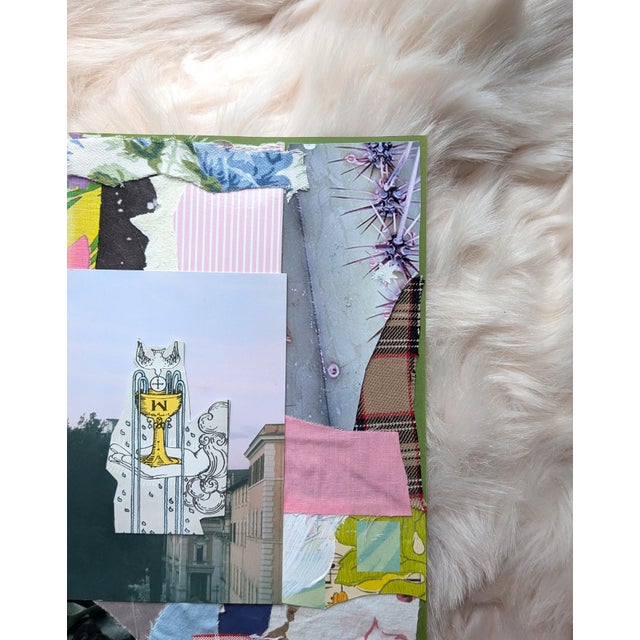 "Another One" Contemporary Mixed Media Collage For Sale - Image 6 of 7