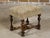 William and Mary Style English 1900s Stool with Turned Legs and X-Form Stretcher For Sale - Image 9 of 11