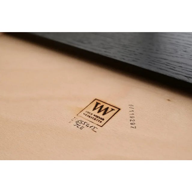 Wood Amadé Desk in Black Oak from Wiener Werkstätte, 1990s For Sale - Image 7 of 9