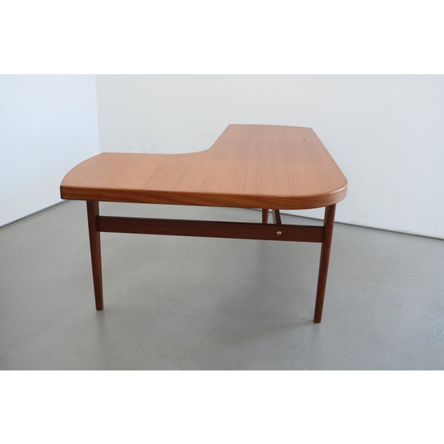 1960s Large Boomerang Coffee Table in Teak, Denmark, 1960s For Sale - Image 5 of 12