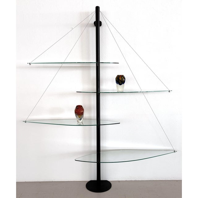 Vintage Italian Fiordiluna Floating Shelf by Tobia Scarpa for Goppion, 1991 For Sale - Image 3 of 18