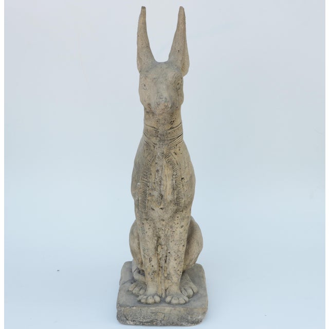 Seated Pharaoh Dog Statue Chairish