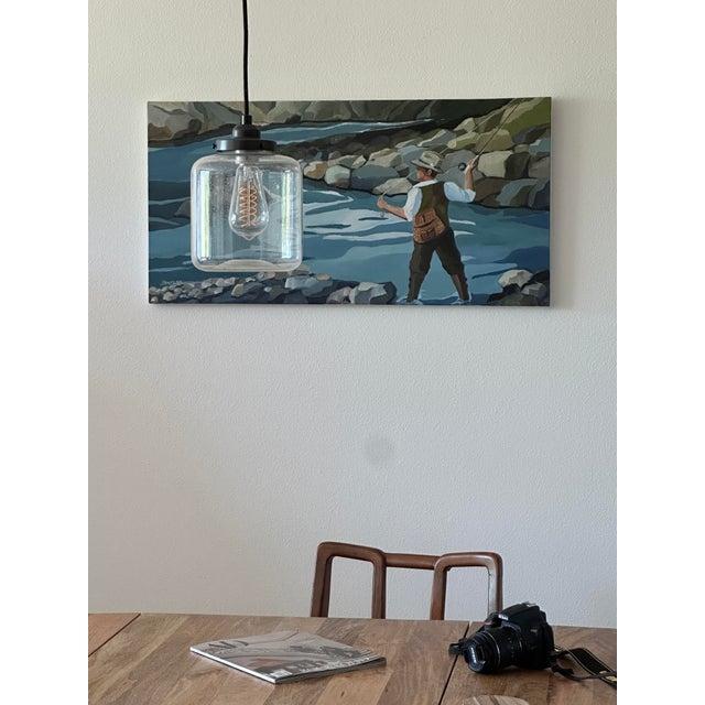 The inspiration to paint a fly fisherman was my father and his passion. He learned to fly fish in the 40's - when a...