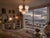 Silver Vintage Art Deco Style Chandelier with Etched Glass Shades and Chrome Finish, 1970s For Sale - Image 8 of 9