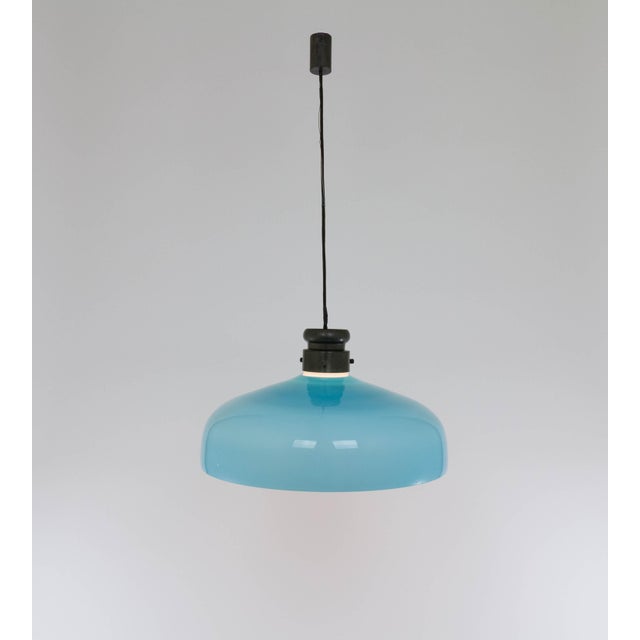 Large Glass L 72 Pendant by Alessandro Pianon for Vistosi, 1960s For Sale - Image 4 of 10