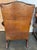 Traditional Pair of English Georgian Style Wingback Armchairs - Distressed Brown Leather For Sale - Image 3 of 17