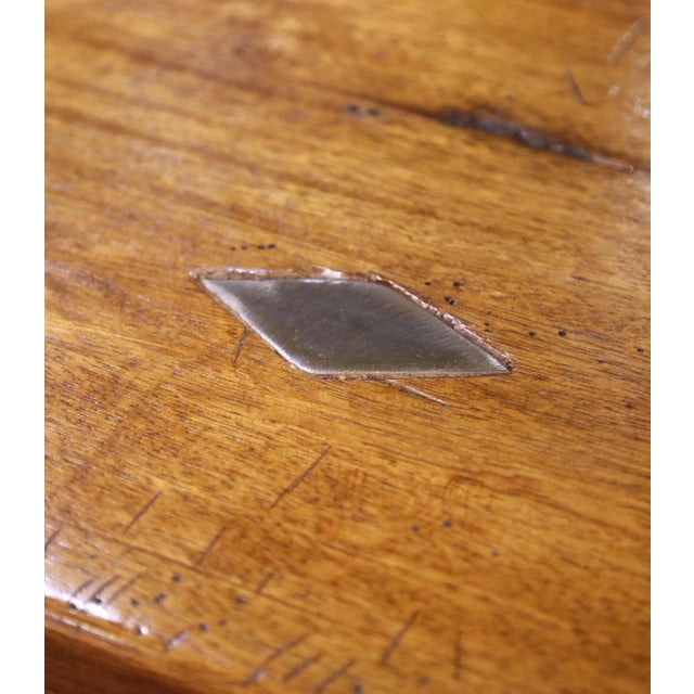 Brown 19th C. Louis XIII Style French Carved Walnut Refectory Table With Trestle Base For Sale - Image 8 of 10