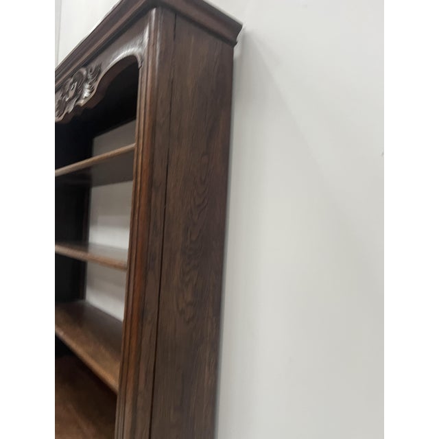 Louis XV Style 2-Part Wall-Mounted Bookcase in Oak, 20th Century For Sale - Image 14 of 16