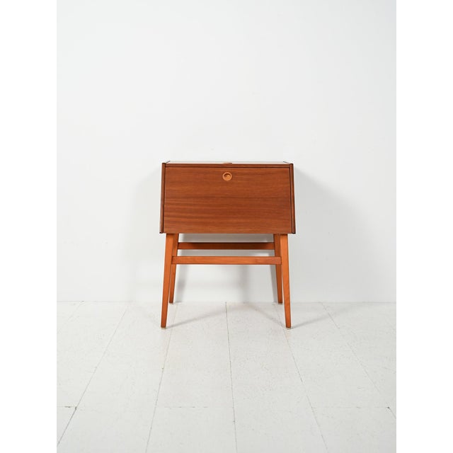 Vintage Swedish Mahogany Cutlery Cabinet, 1950s For Sale - Image 14 of 14
