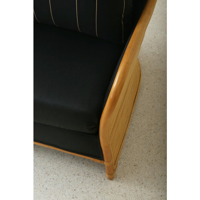 Mid-Century Modern Late 20th Century Pencil Reed Lounge Chair For Sale - Image 3 of 8