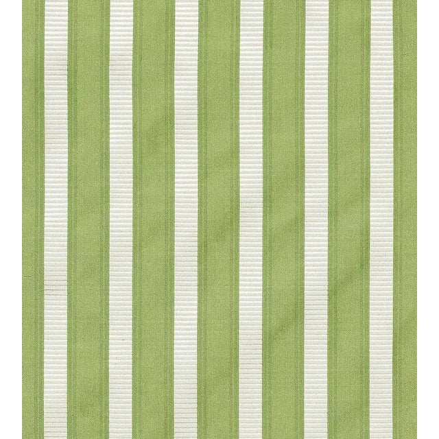The House of Scalamandré Shirred Stripe Fabric, Fern For Sale