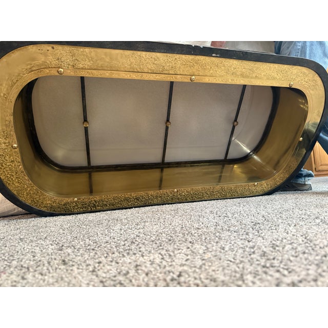 Late 20th Century Late 20th Century Maitland-Smith Handcrafted Shell Billiard Chandelier For Sale - Image 5 of 6