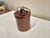 Mid-Century Modern Vintage Brown 5" Crock With/ Lid and Wire Bail For Sale - Image 3 of 6