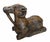 Pair of Antique 18th C Goat Ram Egyptian Sculptures For Sale - Image 4 of 7
