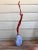 Tall Chinoiserie Chic Style Faux Red Coral Specimen in Blue & White Vase For Sale - Image 9 of 9
