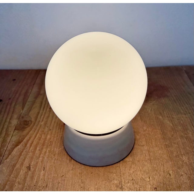 Vintage White Porcelain Ceiling Light, 1970s For Sale - Image 9 of 11