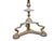 Brass Early 20th Century Lion's Heads Candleabra Floor Lamp in Cast Brass With Silver Accents #2612 For Sale - Image 8 of 11