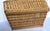 Vintage 1940s European Woven Wicker Rectangular Market Basket For Sale - Image 12 of 12