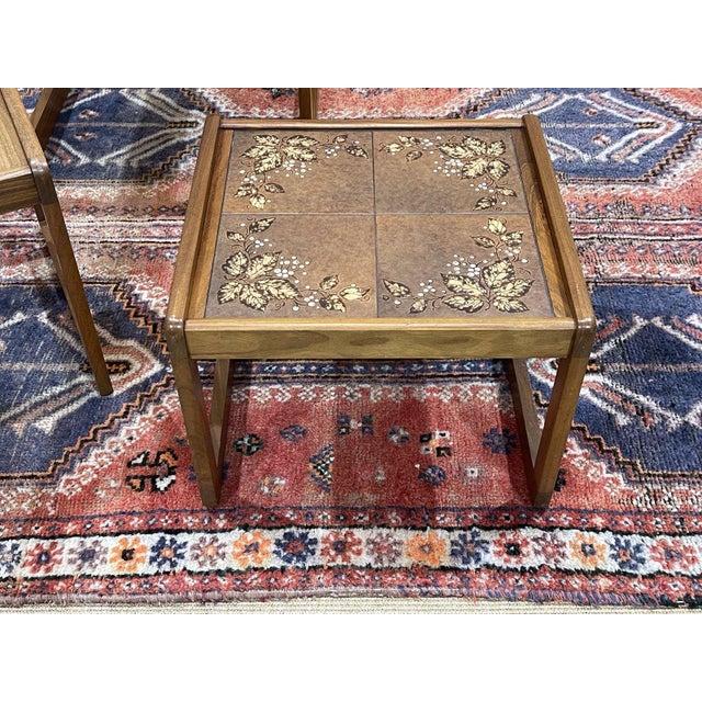Vintage Teak Nesting Tables, 1970s, Set of 3 For Sale - Image 9 of 12