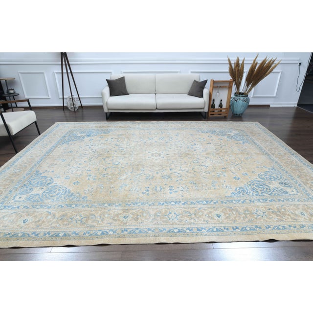 Vintage Persian Hand-Knotted area rug is a semi-antique vintage area rug. The '70s Eastern region of Anatolian's unique...