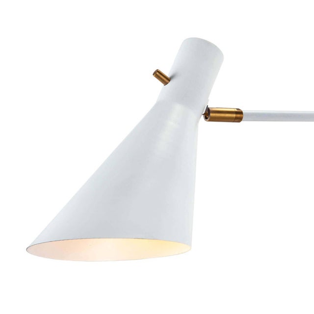 Regina Andrew Spyder Steel Sconce, White & Natural Brass For Sale - Image 4 of 7