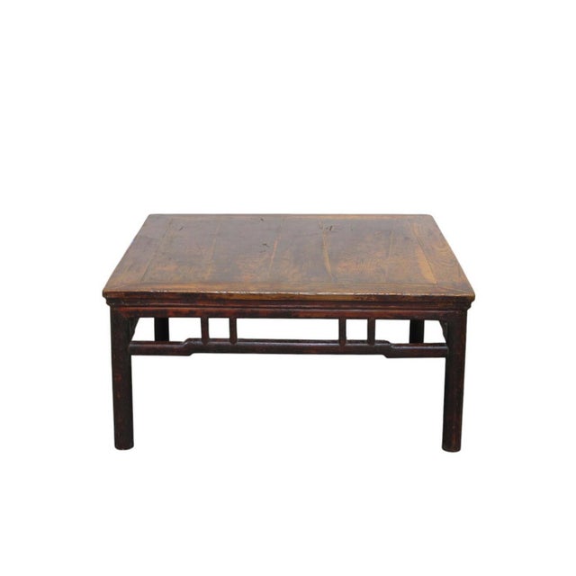 Contemporary Antique 40" Square Coffee Table For Sale - Image 3 of 7