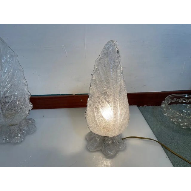 Murano Glass Table Lamps, 1970s, Set of 2 For Sale - Image 4 of 11