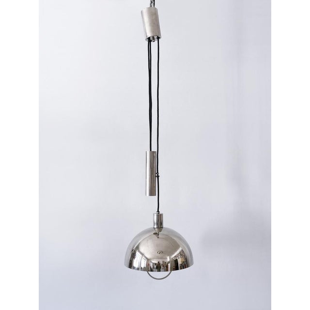 Mid-Century Modern Early Bauhaus Pulley Pendant Lamp HMB 25/300 by Marianne Brandt for Tecnolumen, 1980s For Sale - Image 3 of 18